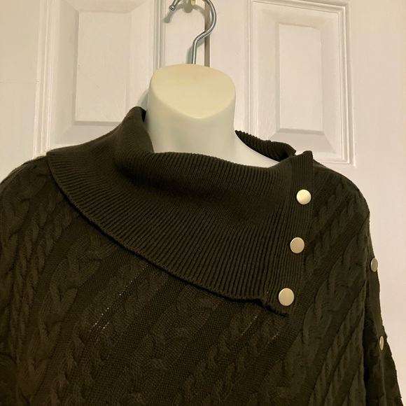 🔻Talbots Cowl Neck Poncho Sweater - Picture 3 of 8